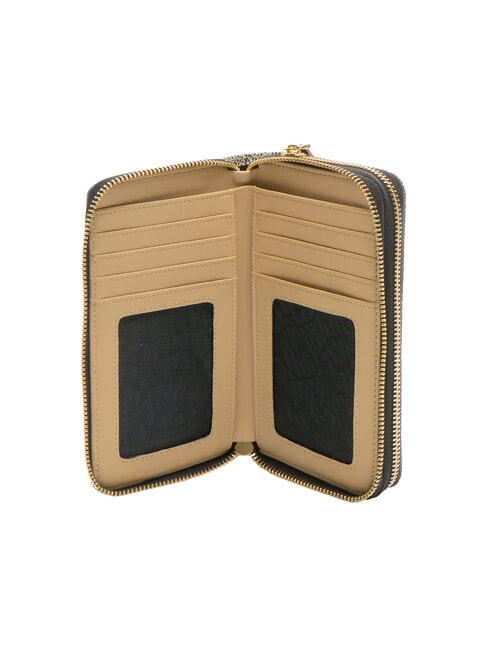 PLANETARIUM Grand portefeuille à double zip classique/beige - Portefeuilles Femme