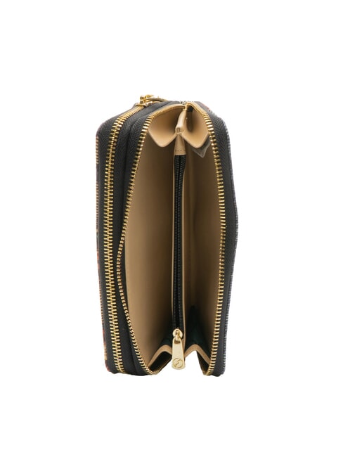 PLANETARIUM Grand portefeuille à double zip classique/beige - Portefeuilles Femme
