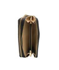 GATTINONI PLANETARIUM Grand portefeuille à double zip classique/beige - Portefeuilles Femme - 3