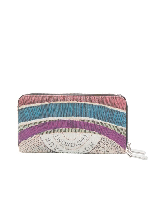 PLANETARIUM Grand portefeuille à double zip nuit/noir - Portefeuilles Femme