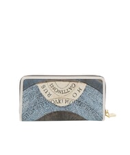 GATTINONI PLANETARIUM Grand portefeuille zippé lune/blanc - Portefeuilles Femme - 3