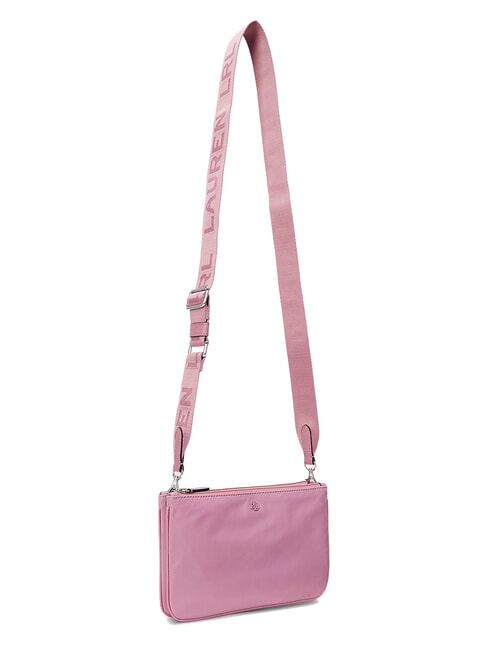 LANDYN Sac bandoulière plat en nylon roses mauves - Sacs pour Femme