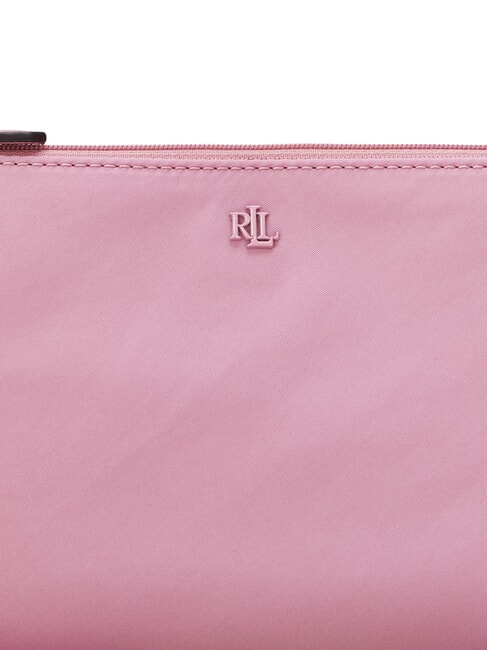 LANDYN Sac bandoulière plat en nylon roses mauves - Sacs pour Femme