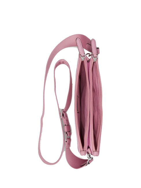 LANDYN Sac bandoulière plat en nylon roses mauves - Sacs pour Femme