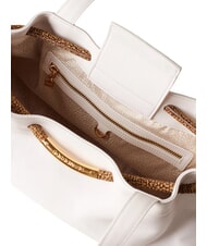 BORBONESE FILO  Sac à bandoulière en cuir blanc - Sacs pour Femme - 4