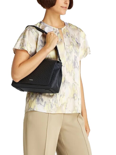 CK MUST Sac bandoulière à rabat ck noir - Sacs pour Femme