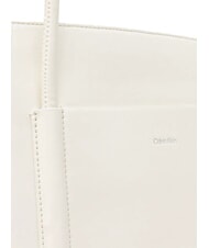 CALVIN KLEIN CK LINN MEDIUM Sac à bandoulière craie - Sacs pour Femme - 4