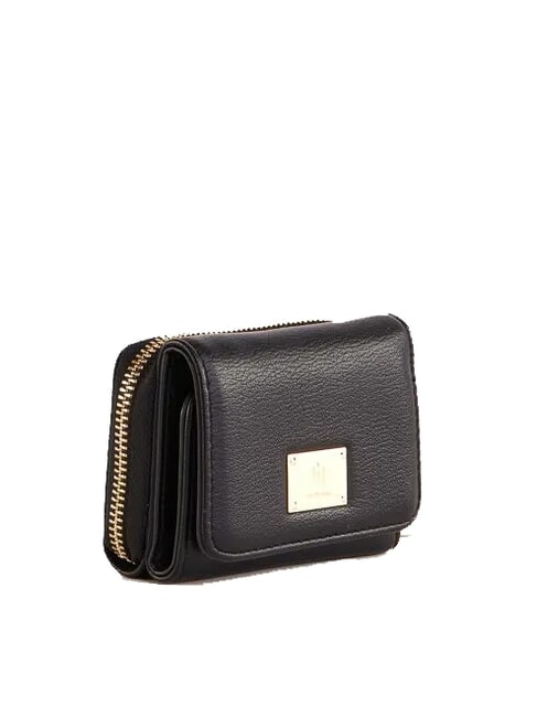 DELFY Portefeuille porte-monnaie compact NOIR - Portefeuilles Femme