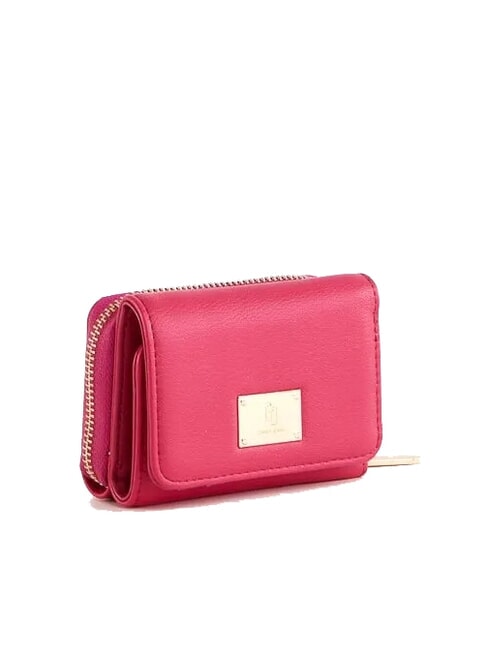 DELFY Portefeuille porte-monnaie compact FUXIA - Portefeuilles Femme