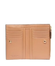 THE BRIDGE GIORGIA Portefeuille en cuir pâte d'amande abb. or - Portefeuilles Femme - 2