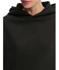 PINKO MAKAMBA Sweatshirt à capuche limousine noire - Sweat-shirts pour femmes - 3