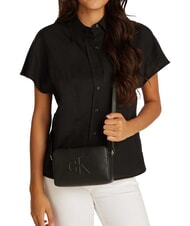 CALVIN KLEIN SCULPTED EW Mini sac à bandoulière sur noir - Sacs pour Femme - 4