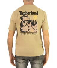 TIMBERLAND ASOS DESIGN 4 T-shirt en coton avec imprimé au dos poivre citron - T-shirt - 3
