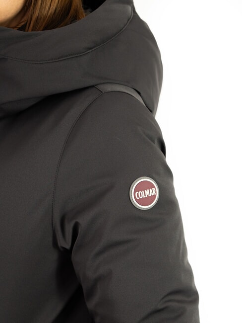 PURENESS Doudoune longue à capuche noir - Doudounes femme