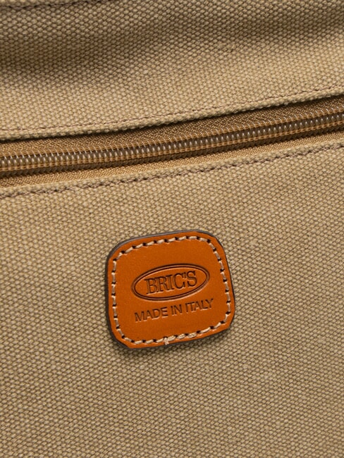 SORRENTO EMMA Sac à bandoulière plat en toile olive - Sacs pour Femme