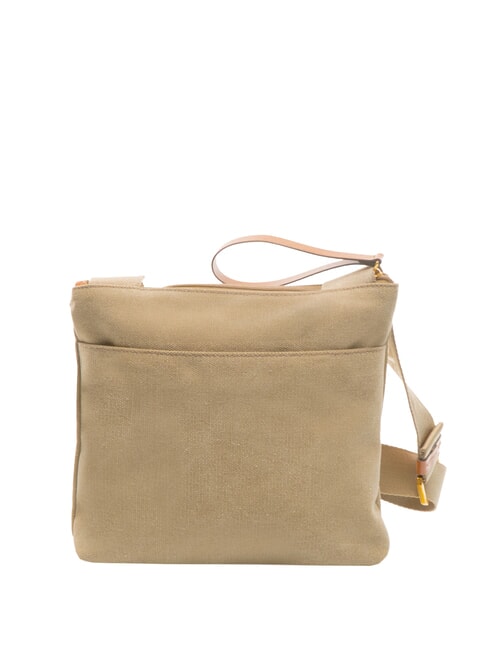 SORRENTO EMMA Sac à bandoulière plat en toile olive - Sacs pour Femme