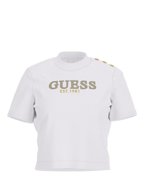 CN SS CROPPED T-shirt en coton blanc pur - T-shirt