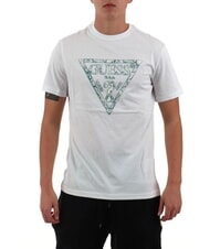 GUESS SS CN TRIANGLE T-shirt en coton - T-shirt