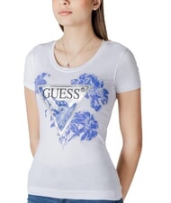 GUESS SS CN FLOWER T-shirt à manches courtes blanc pur - T-shirt - 3