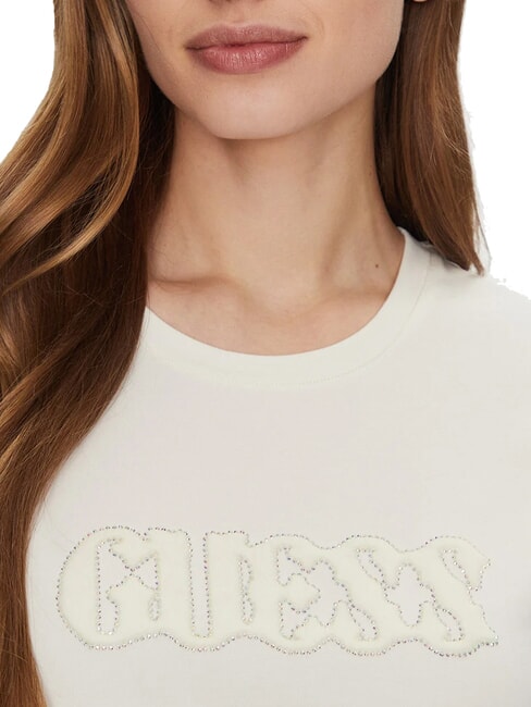 SS PONY HAIR R5 T-shirt en coton cremwhi - T-shirt