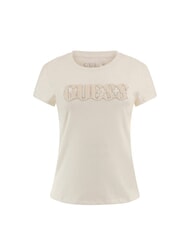 GUESS SS PONY HAIR R5 T-shirt en coton cremwhi - T-shirt - 4