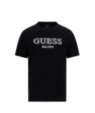 GUESS SS CN LOGO T-shirt en coton jetbla - T-shirt - 4