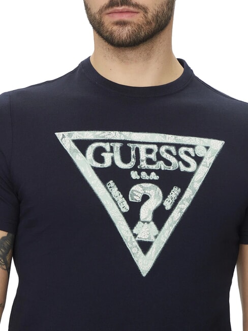 SS CN TRIANGLE T-shirt en coton smartblue - T-shirt