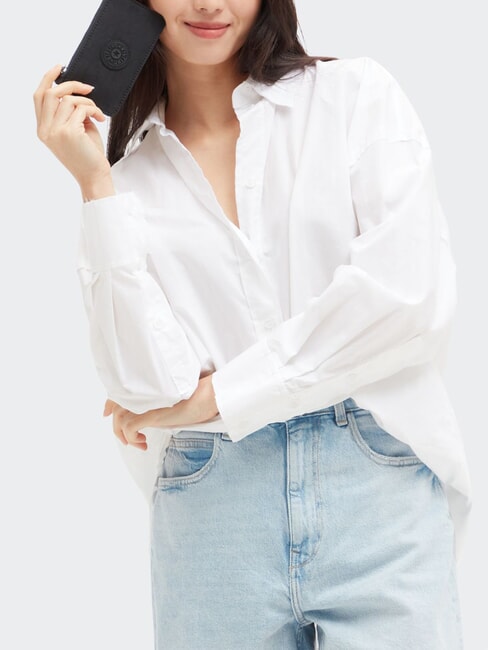 CAMILO Porte-cartes plat avec zip noir noir - Portefeuilles Femme