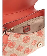 GUESS BEYZA  Sac à bandoulière logo rouge corail - Sacs pour Femme - 4