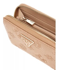 GUESS CRESIDIA  Portefeuille moyen zippé autour BEIGE - Portefeuilles Femme - 2