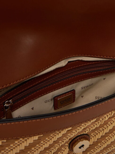 SIMONA  Sac à bandoulière naturel / cognac - Sacs pour Femme