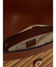 GUESS SIMONA  Sac à bandoulière naturel / cognac - Sacs pour Femme - 3