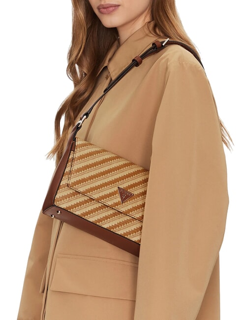 SIMONA  Sac à bandoulière naturel / cognac - Sacs pour Femme