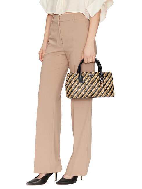 SIMONA  Sac à main avec bandoulière naturel / noir - Sacs pour Femme