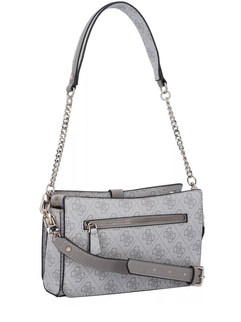 ZAMIRA  Sac &agrave; bandouli&egrave;re, avec bandouli&egrave;re logo taupe fonc&eacute; - Sacs pour Femme