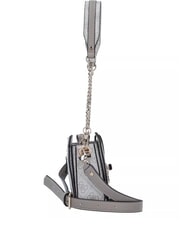 GUESS ZAMIRA  Sac &agrave; bandouli&egrave;re, avec bandouli&egrave;re logo taupe fonc&eacute; - Sacs pour Femme - 3