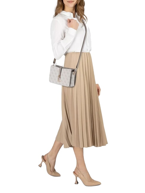 ZAMIRA  Sac &agrave; bandouli&egrave;re, avec bandouli&egrave;re logo taupe fonc&eacute; - Sacs pour Femme