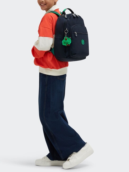 SEOUL SMALL Petit sac à dos bloc bleu vert - Sacs à dos pour l'École & les Loisirs