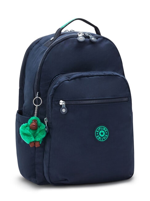 SEOUL Sac à dos avec poche pour ordinateur portable 15" bloc bleu vert - Sacs à dos pour l'École & les Loisirs