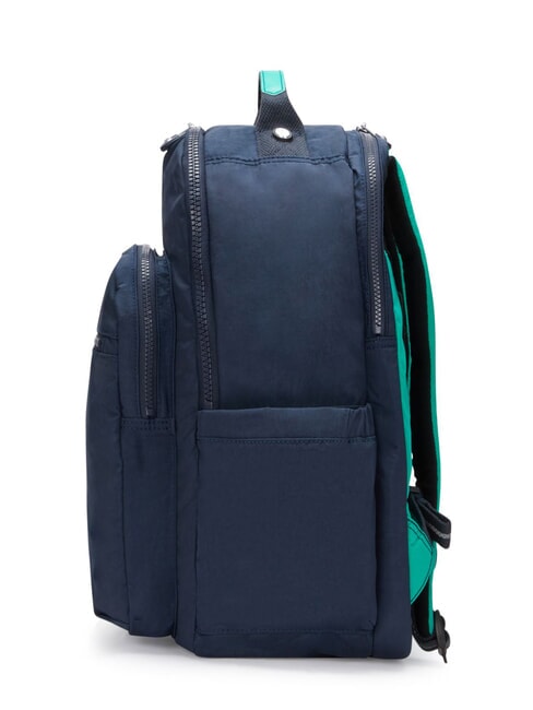 SEOUL Sac à dos avec poche pour ordinateur portable 15" bloc bleu vert - Sacs à dos pour l'École & les Loisirs
