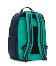 KIPLING SEOUL Sac à dos avec poche pour ordinateur portable 15" bloc bleu vert - Sacs à dos pour l'École & les Loisirs - 4