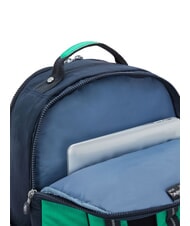 KIPLING SEOUL Sac à dos avec poche pour ordinateur portable 15" bloc bleu vert - Sacs à dos pour l'École & les Loisirs - 5