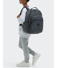 KIPLING SEOUL COLLEGE Sac à dos avec poche pour ordinateur portable 15" marine - Sacs à dos pour l'École & les Loisirs - 8