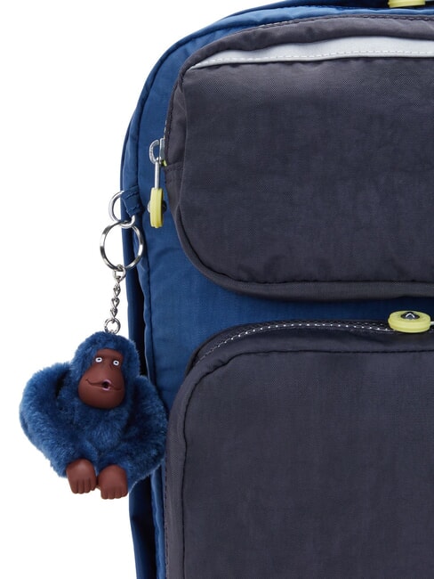 SCOTTY Grand sac à dos pour pc 15" bloc bleu fantaisie - Sacs à dos pour l'École & les Loisirs