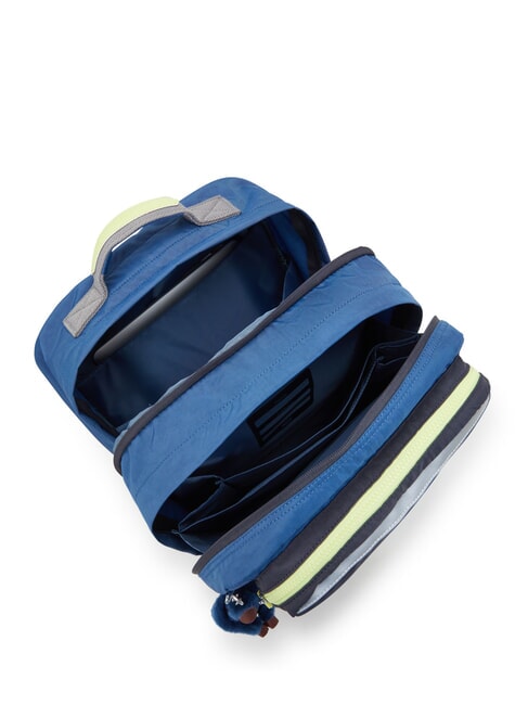 SCOTTY Grand sac à dos pour pc 15" bloc bleu fantaisie - Sacs à dos pour l'École & les Loisirs