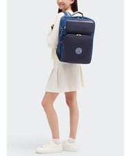 KIPLING SCOTTY Grand sac à dos pour pc 15" bloc bleu fantaisie - Sacs à dos pour l'École & les Loisirs - 6