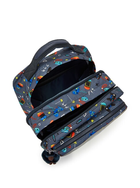 SCOTTY Grand sac à dos pour pc 15" gris de jeu - Sacs à dos pour l'École & les Loisirs