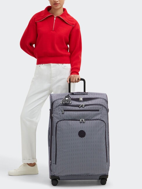 NEW YOURI SPIN L Chariot de grande taille impression de signature - Valises Semi-rigides