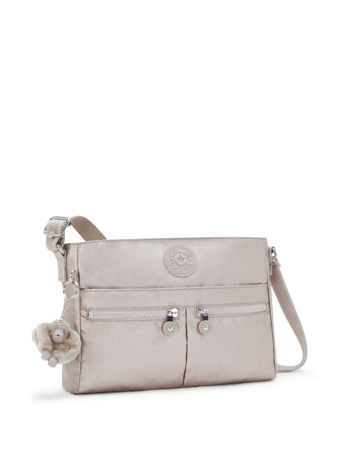 NEW ANGIE Sac bandoulière multi-poches lueur métallique - Sacs pour Femme