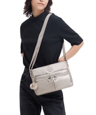 KIPLING NEW ANGIE Sac bandoulière multi-poches lueur métallique - Sacs pour Femme - 6